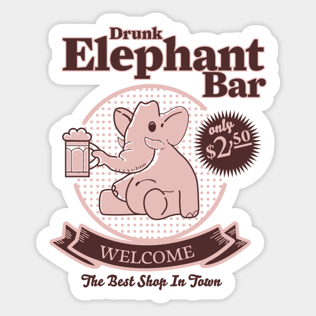 Drunk Elephant Bar Sticker by pencildog